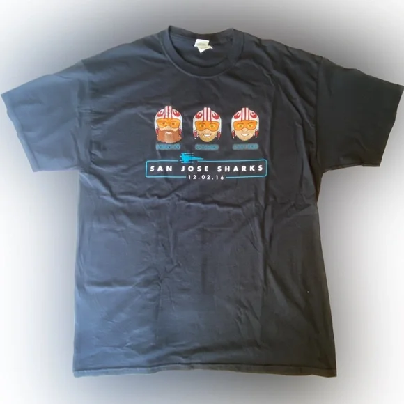 NHL Shirts San Jose Sharks Star Wars Night Tshirt Sz Xl Nhl